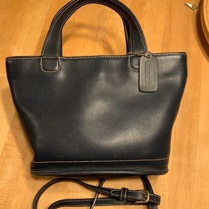 Vintage Coach Leather Bleecker Small Basket Purse